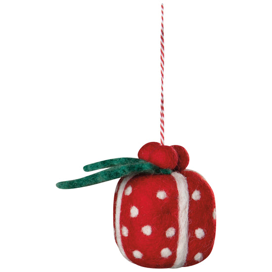 Now Designs Yuletide Felt Christmas Tree Ornaments - 3 Assorted Styles