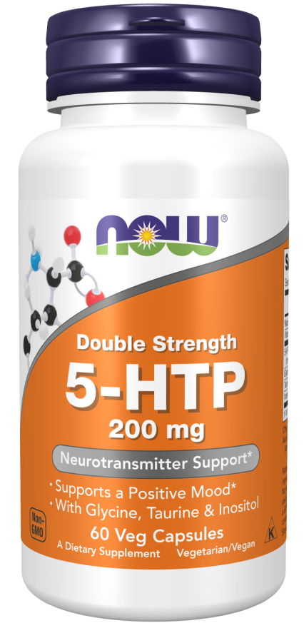 now foods 5-HTP Double Strength 200 mg Veg Capsules
