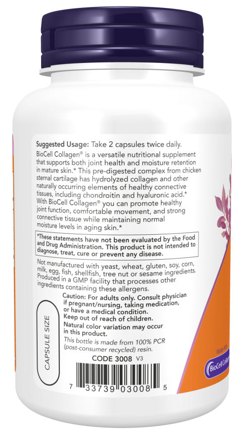 Now Foods BioCell Collagen® Hydrolyzed Type II Capsules