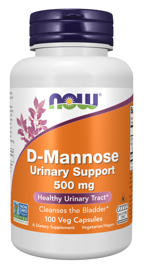 Now Foods D-Mannose Urinary Support 500 Mg Veg Capsules