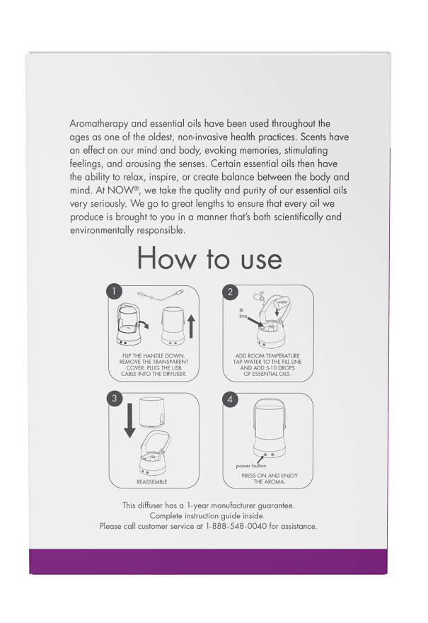 Now Foods FireMist™ Lantern Rechargeable Diffuser