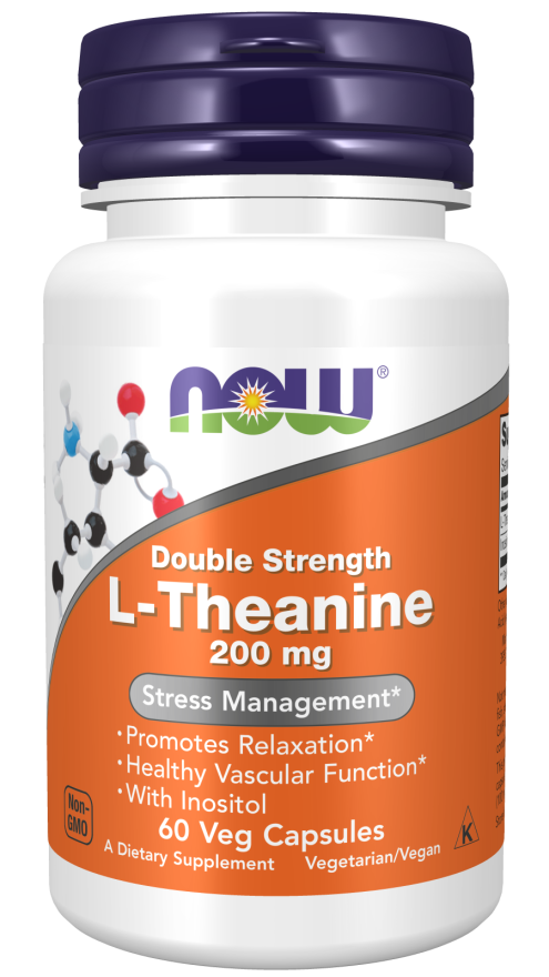 now foods L-Theanine Double Strength 200 mg Veg Capsules
