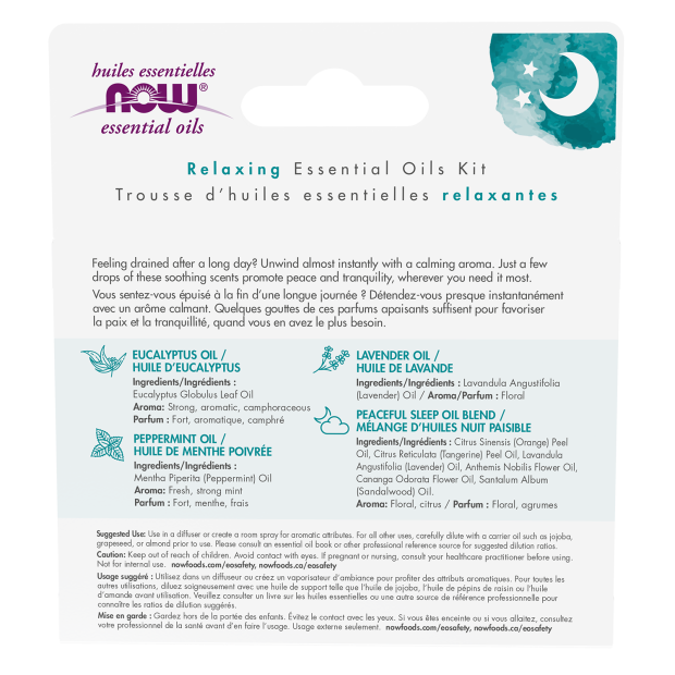 Now Foods Let There Be Peace & Quiet™ Essential Oils Kit
