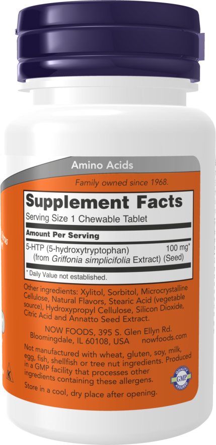 Now Foods 5-HTP 100 Mg Chewables