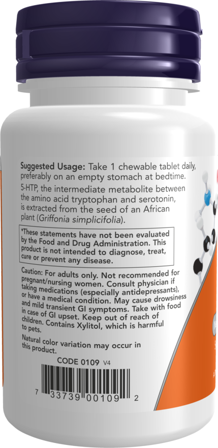 Now Foods 5-HTP 100 Mg Chewables