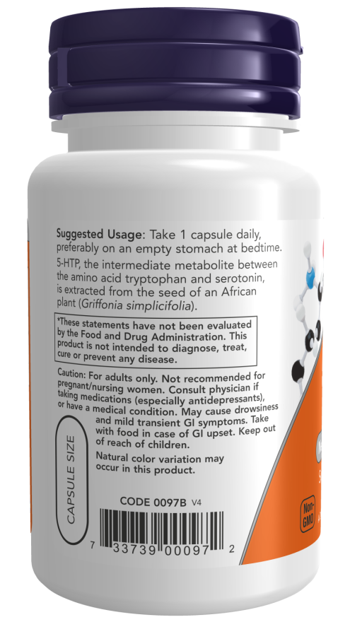 Now Foods 5-HTP 50 Mg Veg Capsules