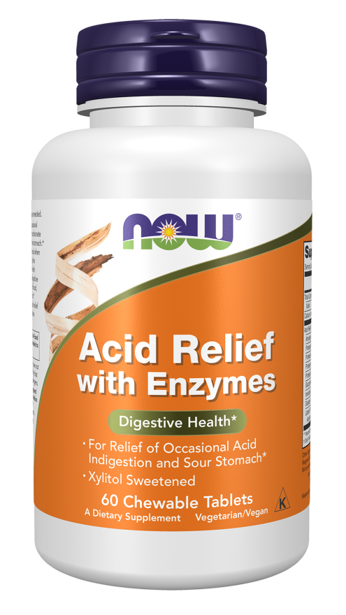 now foods Acid Relief with Enzymes Chewables