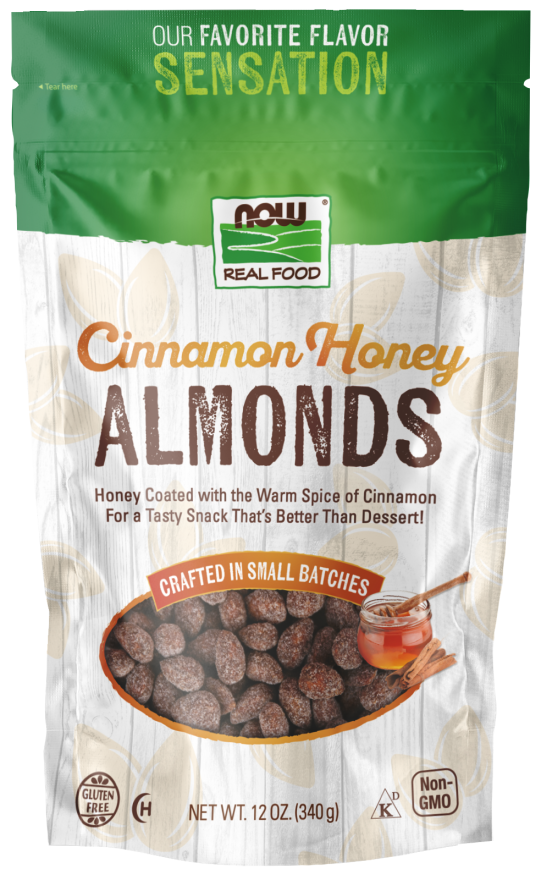 now foods Almonds Cinnamon Honey