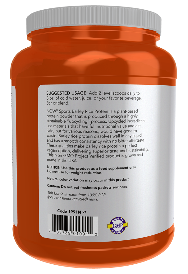 Now Foods Barley Rice Protein Powder