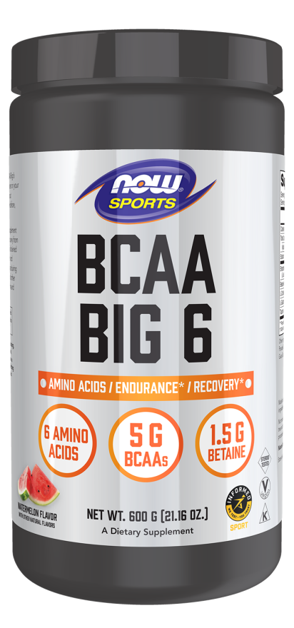 now foods BCAA Big 6 Powder Watermelon Flavor