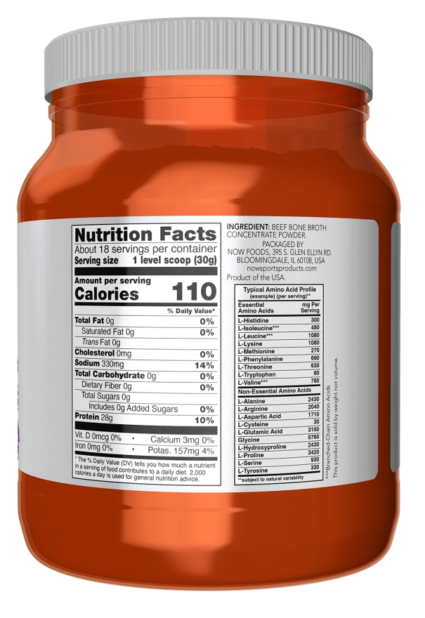 Now Foods Bone Broth Beef Powder