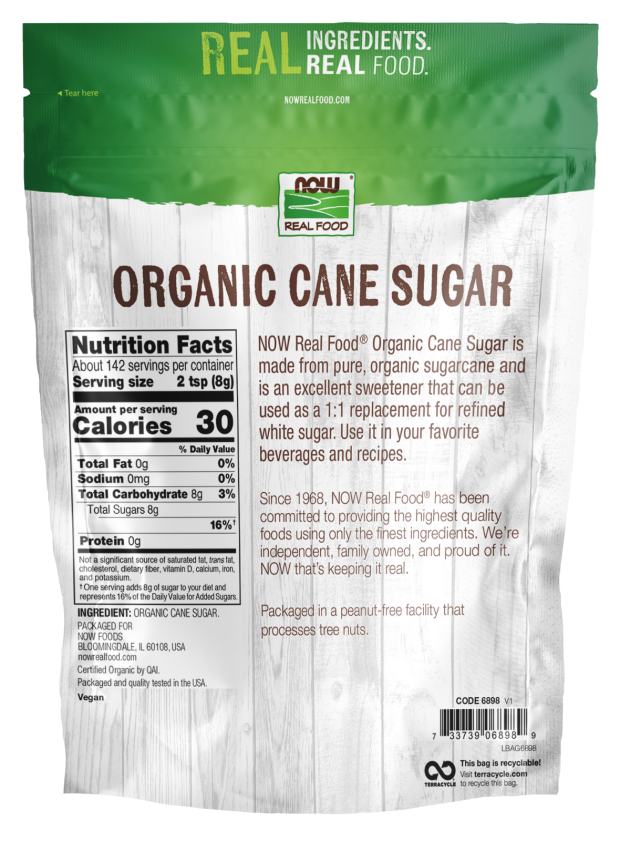 Now Foods Cane Sugar Organic