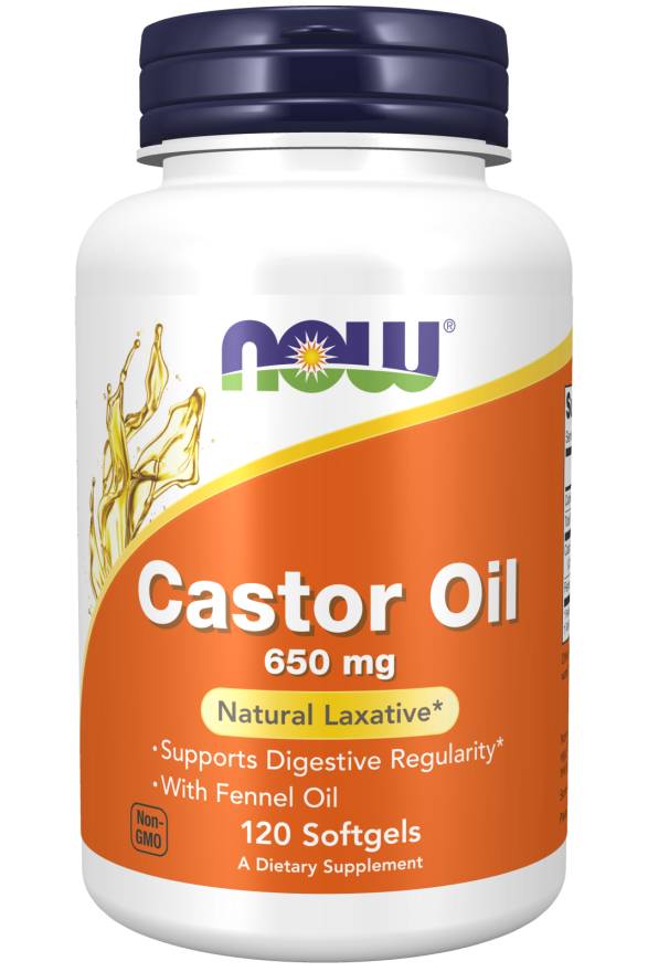 now foods Castor Oil 650 mg Softgels
