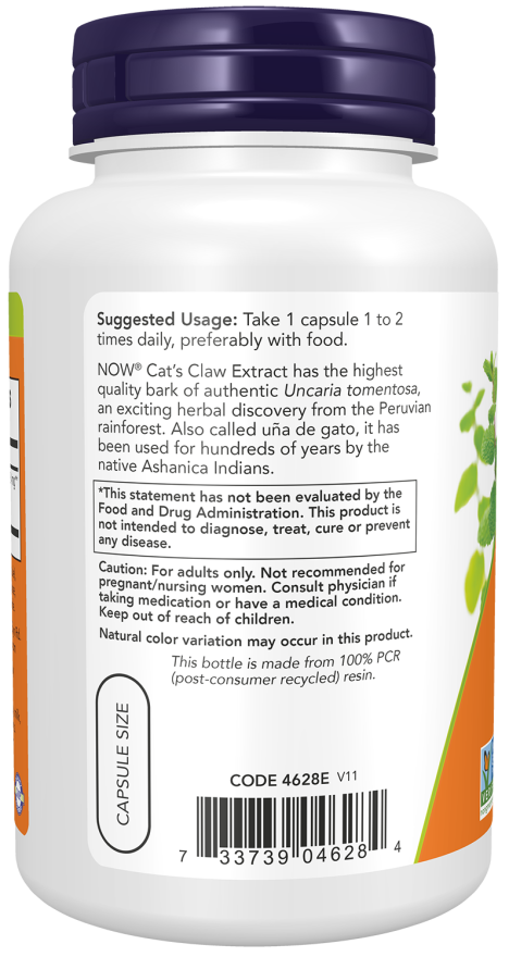 Now Foods Cat's Claw Extract Veg Capsules