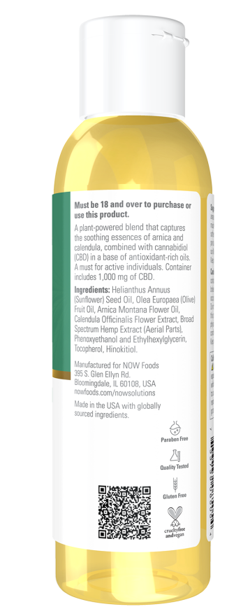 Now Foods CBD Massage Oil