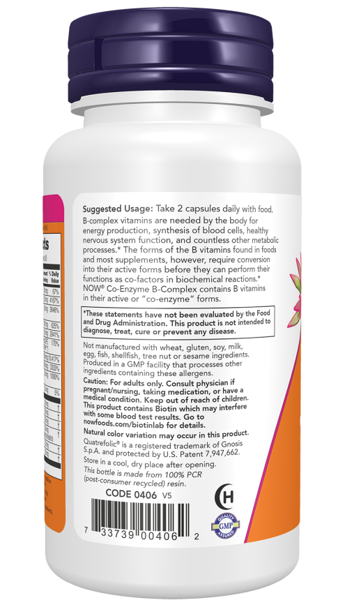Now Foods Coenzyme B-Complex Veg Capsules