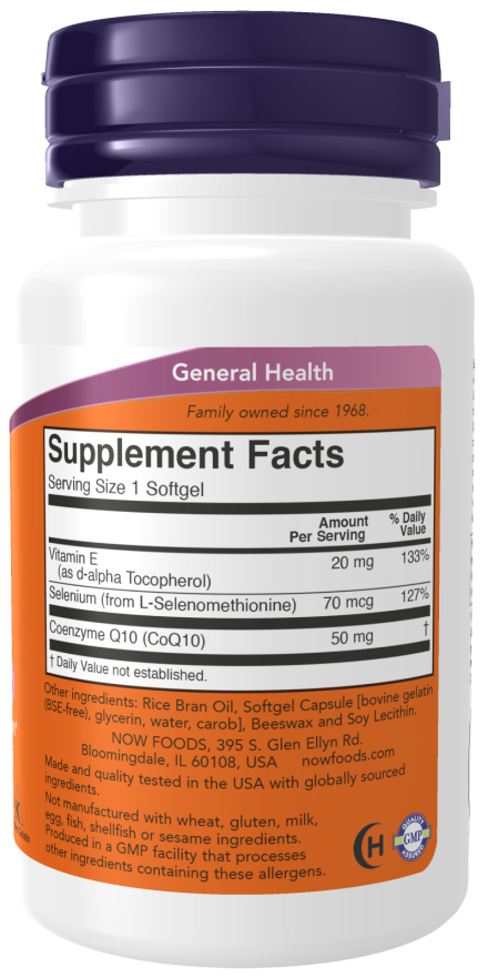 Now Foods CoQ10 50 Mg Softgels