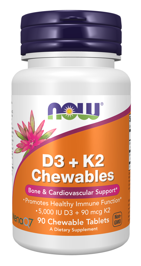 now foods D3 + K2 Chewable Tablets
