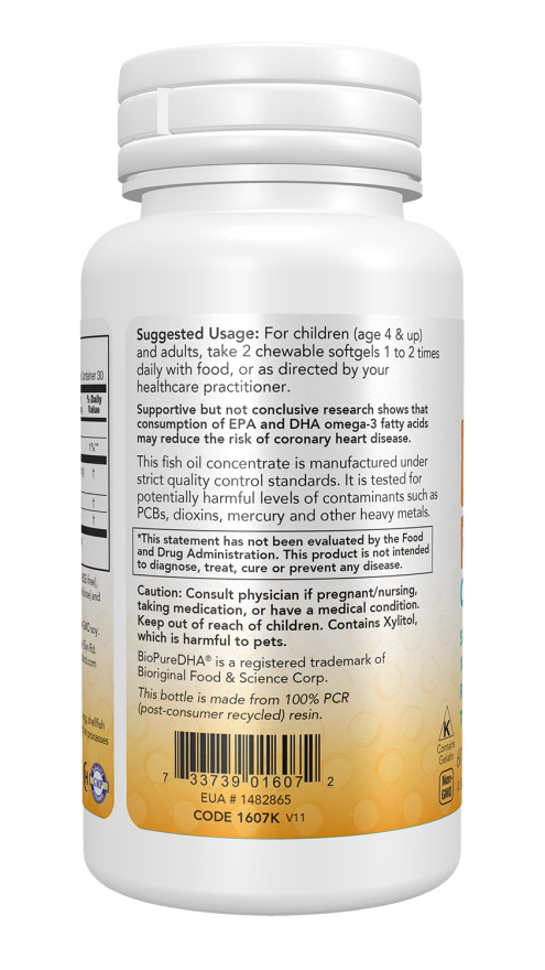 Now Foods DHA Kids Fish Oil Chewable Softgels