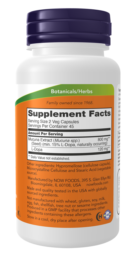 Now Foods Dopa Mucuna Veg Capsules