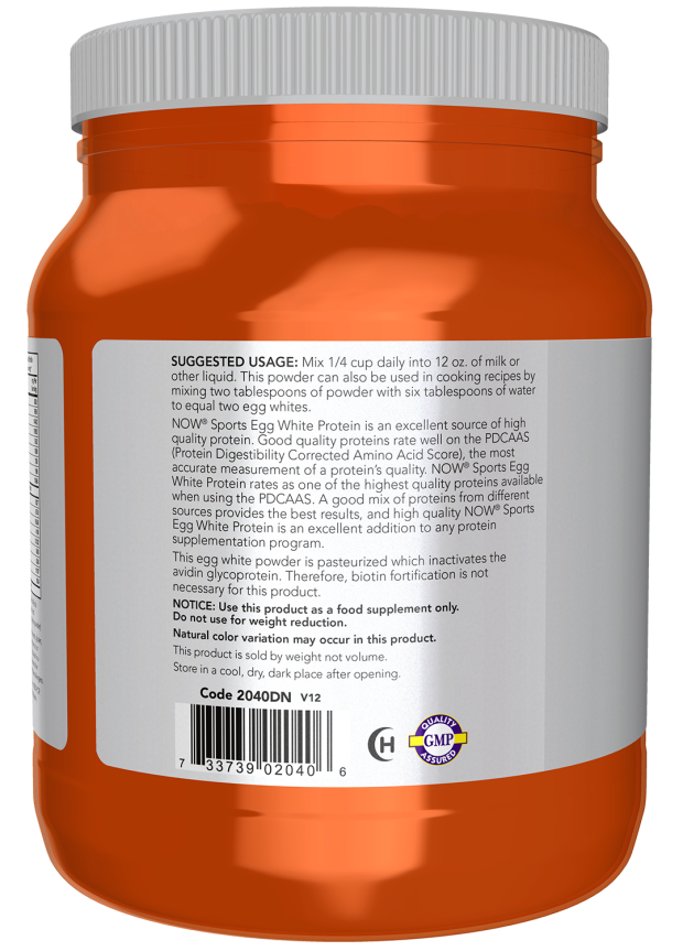 Now Foods Egg White Protein Unflavored Powder