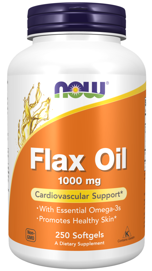 Now Foods Flax Oil 1000 Mg Softgels