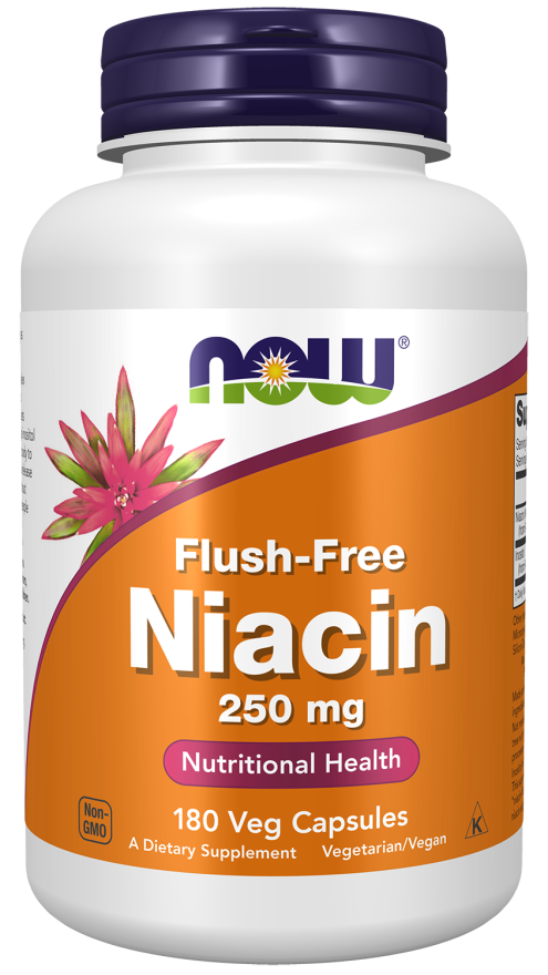 Now Foods Flush-Free Niacin 250 Mg Veg Capsules