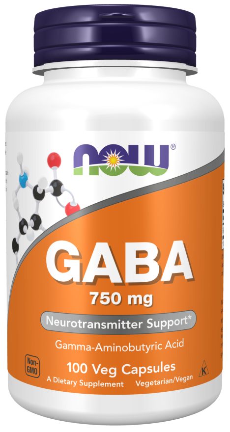 now foods GABA 750 mg Veg Capsules