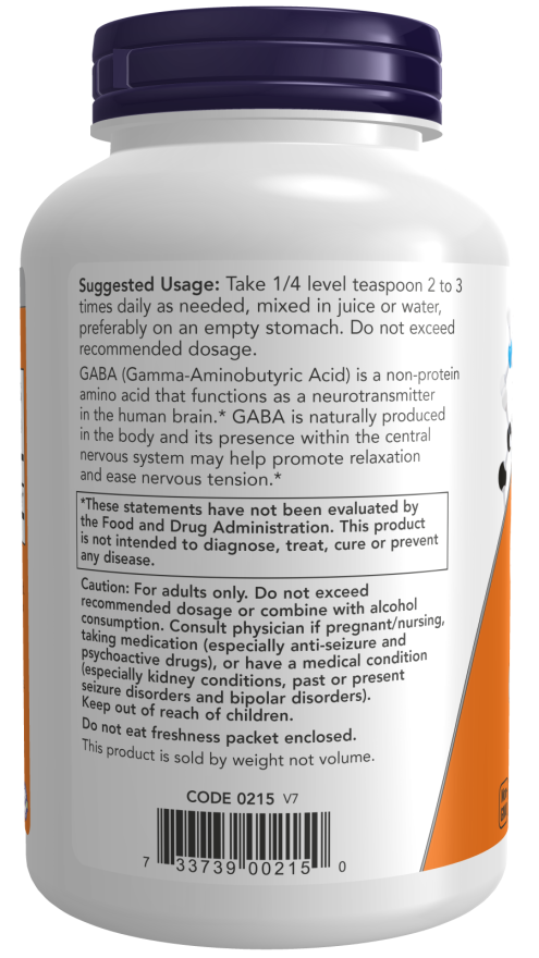 Now Foods GABA Powder