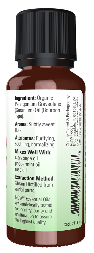 Now Foods Geranium Oil Organic