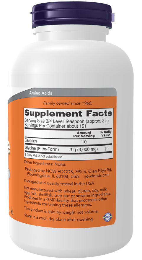 Now Foods Glycine Pure Powder