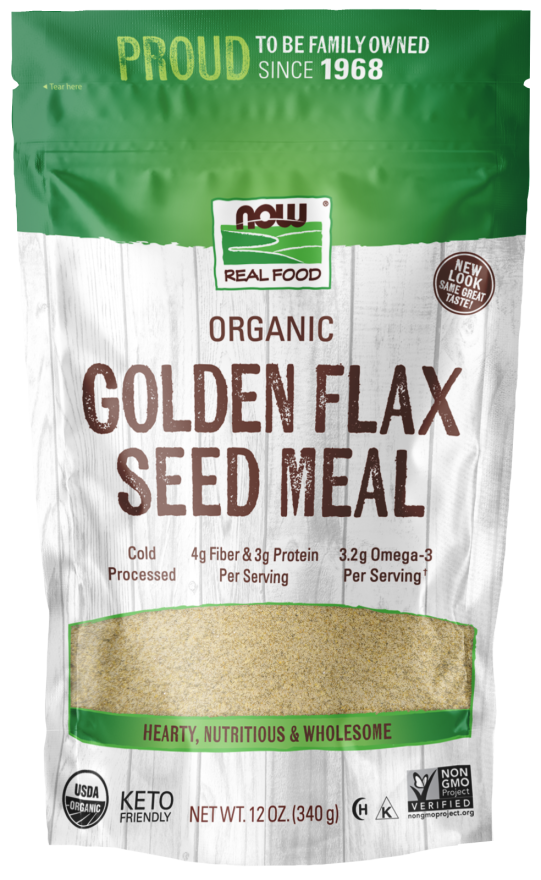 now foods Golden Flax Seed Meal Organic