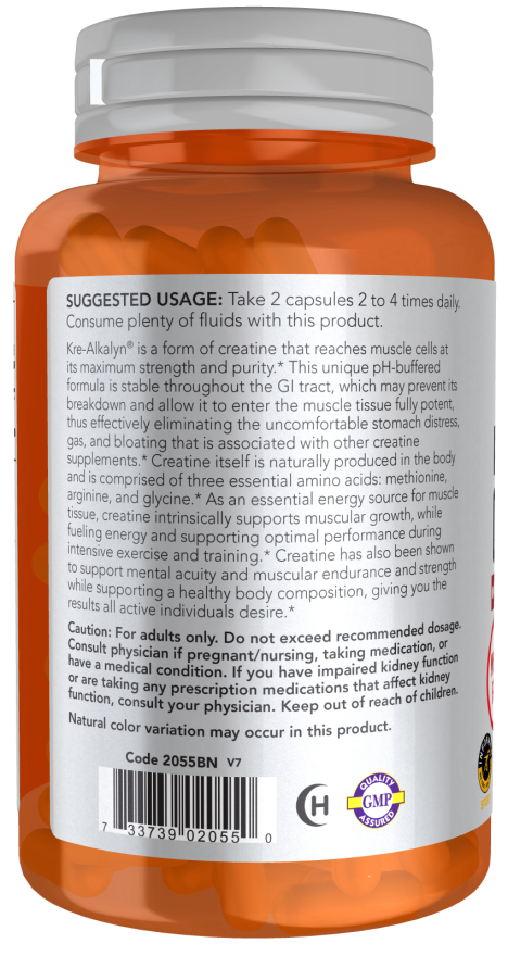 Now Foods Kre-Alkalyn® Creatine Veg Capsules