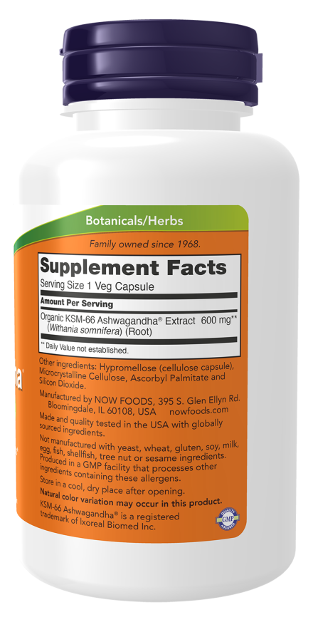 Now Foods KSM-66 Ashwagandha® Veg Capsules