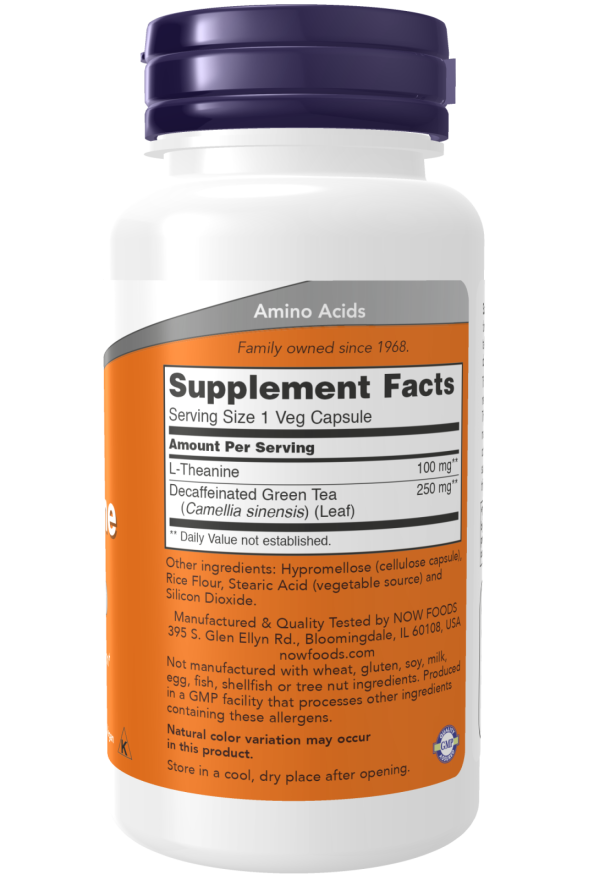 Now Foods L-Theanine 100 Mg Veg Capsules