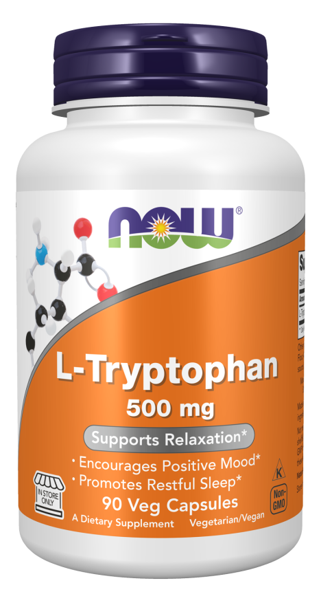 Now Foods L-Tryptophan 500 Mg Veg Capsules
