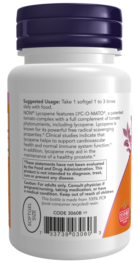 Now Foods Lycopene 10 Mg Softgels