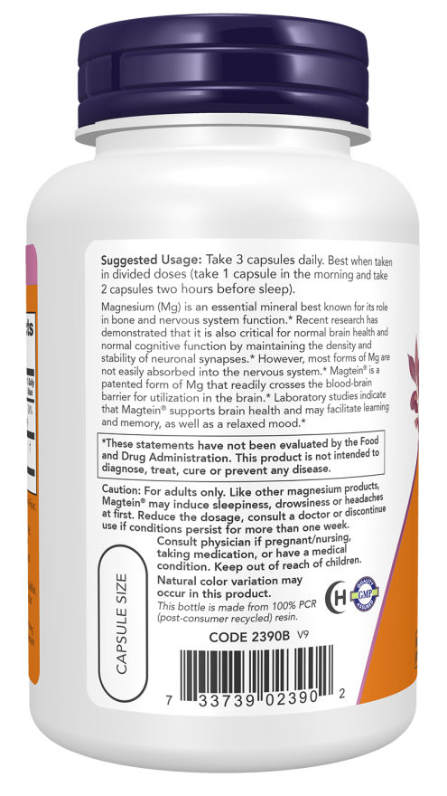 Now Foods Magtein® Veg Capsules