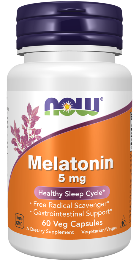 now foods Melatonin 5 mg Veg Capsules