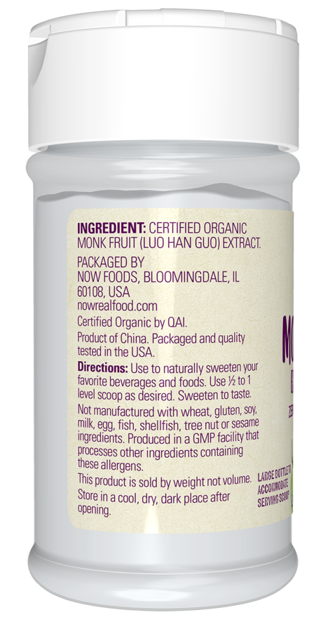 Now Foods Monk Fruit Extract Organic Powder