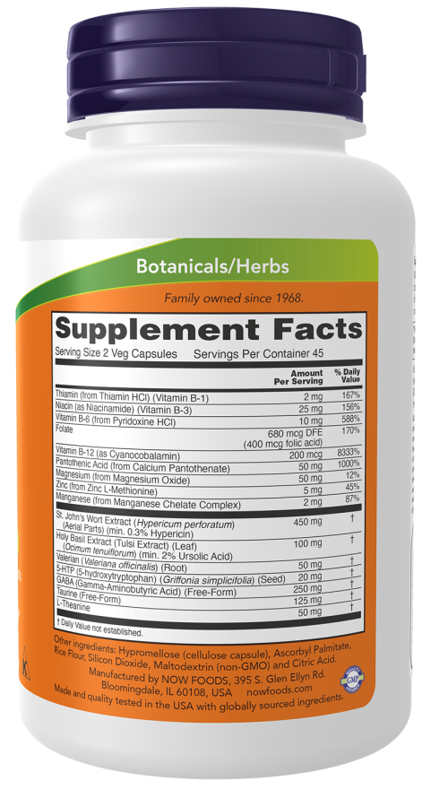 Now Foods Mood Support Veg Capsules