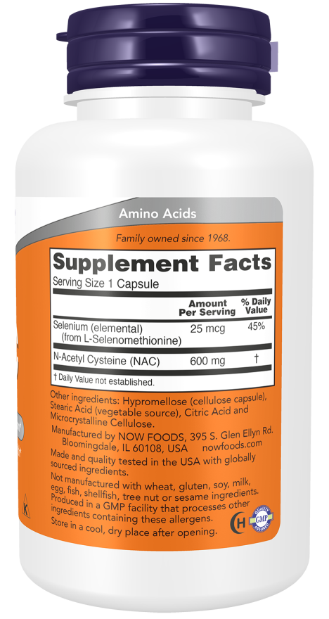 Now Foods NAC 600 Mg Capsules