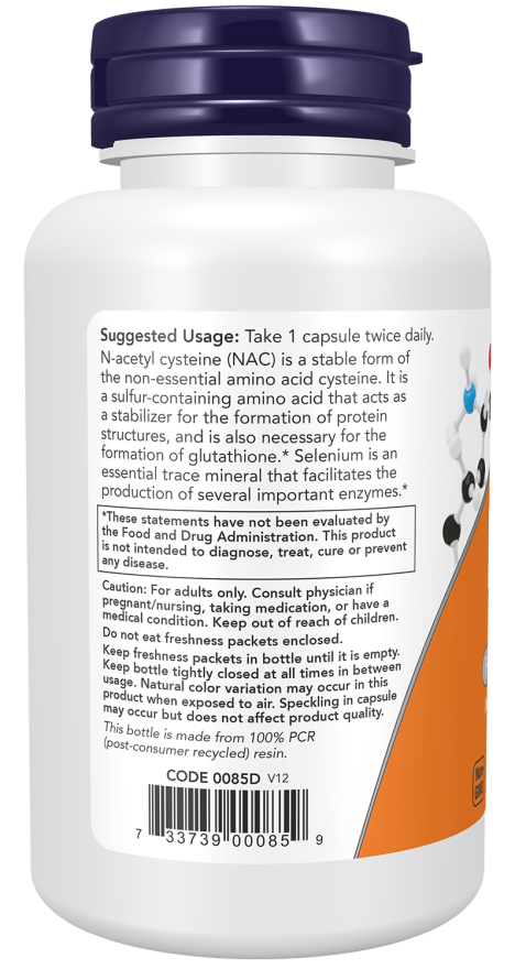 Now Foods NAC 600 Mg Capsules