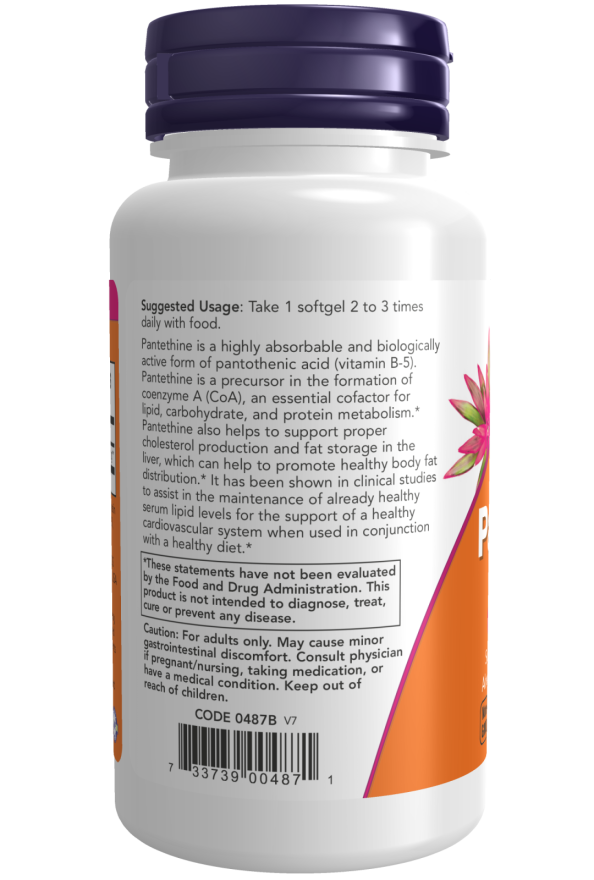 Now Foods Pantethine 300 Mg Softgels