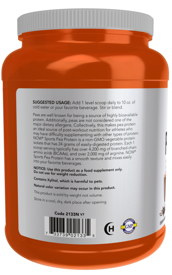 Now Foods Pea Protein Creamy Chocolate Powder