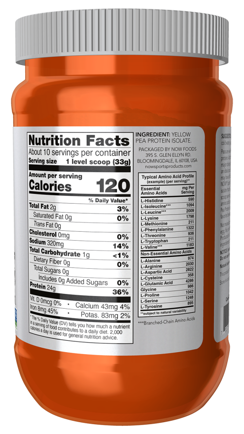 Now Foods Pea Protein Unflavored Powder