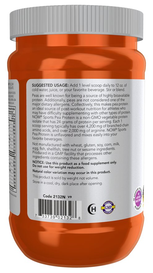 Now Foods Pea Protein Unflavored Powder