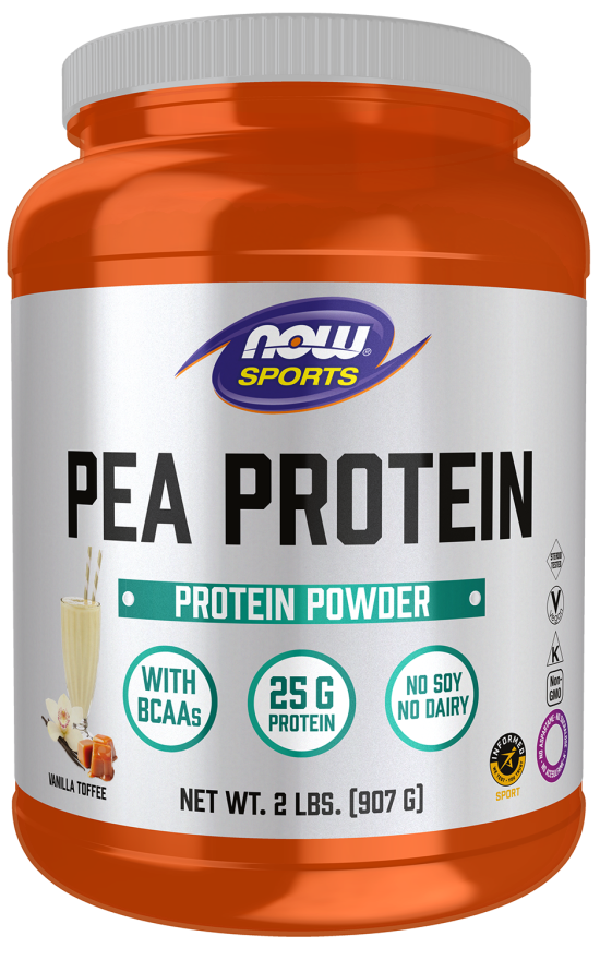 now foods Pea Protein Vanilla Toffee Powder
