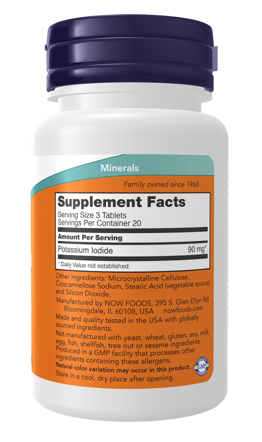 Now Foods Potassium Iodide Tablets