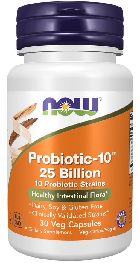 now foods Probiotic-10™ 25 Billion Veg Capsules